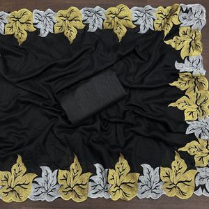 Último diseñador de alta calidad pura seda Dola Sari hilo secuencia oro tejido borde indio étnico tradicional fiesta desgaste Saree - Product Image 1