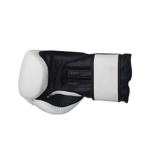 Gants de boxe en cuir Sony blancs et noirs avec fermeture respirante, options personnalisées pour l'entraînement des adultes - Product Image 6