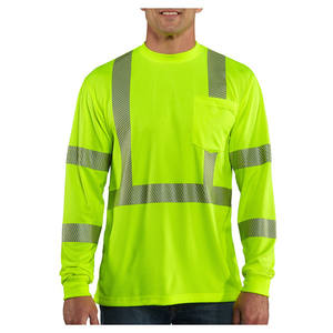 Vêtements de travail à manches longues réfléchissants, t-shirts de sécurité haute visibilité pour hommes, chemise de travail haute visibilité - Product Image 1