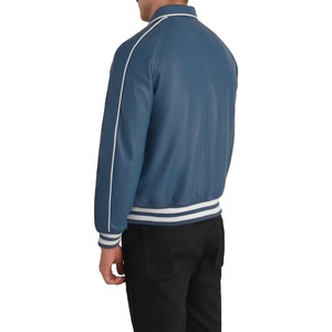 Veste en cuir véritable pour homme OEM, haute qualité, avec fermeture éclair, vente en gros, meilleures ventes, meilleur design de vêtements - Product Image 5