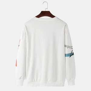 เสื้อสเวตเตอร์ผ้าฝ้ายแขนยาวสำหรับผู้หญิงเสื้อสเวตเชิ้ตแบบเรียบ - Product Image 5