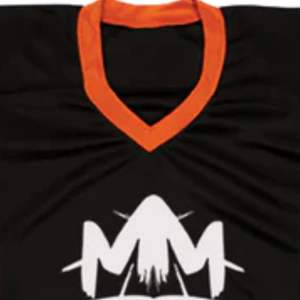 <b>Men</b> Black <b>Orange</b> Hockey Jersey Short Sleeve Loose Fit Breathable Polyester Training Top Casual Sportswear Unisex Athletic Wear - Product Image 6