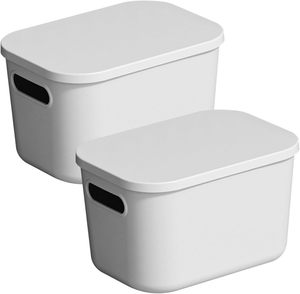 Customized Portable Bedroom and Living Room Food Toys Plastic <b>Storage</b> Box White Plastic Box Utility Organizer - Product Image 1