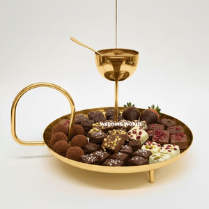Bol à chocolat brillant plaqué nickel, décoratif pour table, bol à bonbons rond, design élégant, bol à chocolat fantaisie - Product Image 5