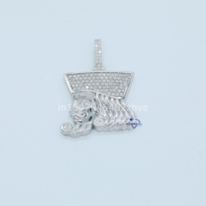 จี้เพชรสีขาวทอง14K ที่ทันสมัยเพิ่มความคมชัดระดับ VVS สร้างสไตล์ฮิปฮอปดีไซน์น้ำแข็งที่สร้างขึ้นอย่างหรูหราสำหรับงานปาร์ตี้ - Product Image 1