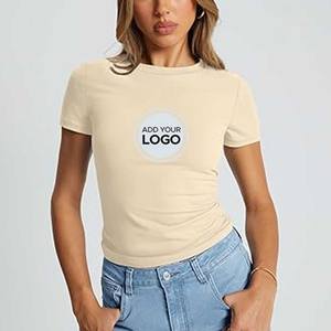 เสื้อยืดคอกลมผ้าฝ้าย100% พิเศษสำหรับผู้หญิงเสื้อยืดผ้าคอตตอนเนื้อนุ่มสำหรับ100% - Product Image 3