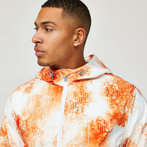 Dernières vestes coupe-vent légères et imperméables à glissière pour hommes Vêtements d'extérieur en toile à impression numérique en vrac à vendre - Product Image 4