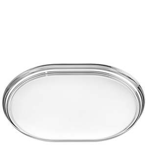 Plateau de service personnalisé en acier inoxydable poli, écologique, avec poignée, pour le petit-déjeuner, le thé, le café, les desserts et l'utilisation de la coiffeuse - Product Image 4