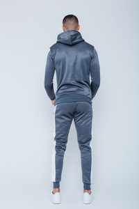 Bio Hommes Zip Up Full Hoodies et Joggers Training Wear Casual Men Tracksuit Own Your Logo Cotton Sweat suit Set Two Pcs - Product Image 6