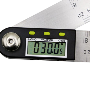 เครื่องวัดมุมดิจิตอล-AEK-Tech สแตนเลสสตีล พร้อมไม้บรรทัดสำหรับวัดไม้ - Product Image 1