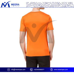 Camiseta Premium para hombre 100% algodón liso de manga corta transpirable cómoda Camiseta de cuello redondo para deportes y uso diario informal - Product Image 4
