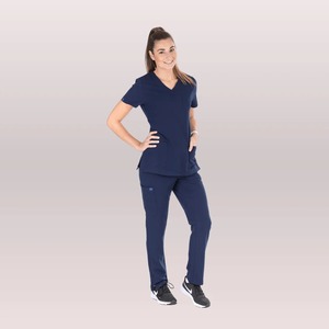 Uniforme de hospital Unisex esencial para mujer Royal Sprinter Navy Medical Scrub Pant para enfermeras Doctores Batas de laboratorio-Número de modelo OEM - Product Image 2