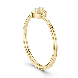 Anillo de Diamante Cultivado en Laboratorio de 0.135 CT para Mujer, Claridad VVS-VS EF, Oro de 18KT, 14KT, 10KT y Plata 925, Oro Rosa, Amarillo y Blanco - Product Image 5