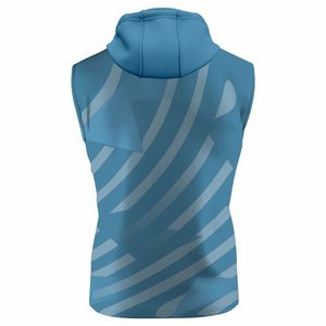 Buena calidad Diseña tus propias sudaderas con capucha de sublimación Sudadera con capucha suave Sudadera con capucha ajustada sin mangas - Product Image 2