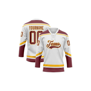 Maillot de hockey sur glace de l'équipe internationale bon marché personnalisé de fabricant professionnel avec le prix raisonnable confortable de logo de broderie - Product Image 2