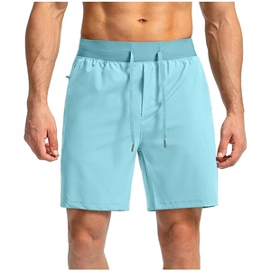 กางเกงขาสั้นผ้าโพลีเอสเตอร์แห้งเร็วสำหรับผู้ชายสำหรับใส่ออกกำลังกายวิ่งออกกำลังกายในฤดูร้อนกระเป๋ามีซิปดีไซน์แบบลำลองสำหรับฟิตเนส/สวมใส่สบายๆ - Product Image 2