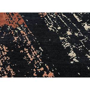 Tapis Uvenuti noué à la main en laine et soie, motif abstrait bleu pour la maison, la voiture, le salon, la chambre - Slr-7062 - Product Image 3
