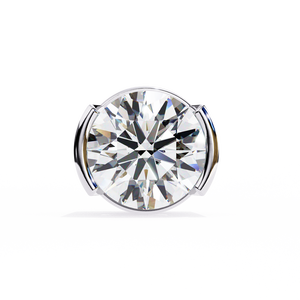 Pendientes de Oro de 18K con Diamantes Cultivados en Laboratorio, Diseño Único de Aro y Perno para Compromiso, Oro Rosa, Oro Blanco, Oro Amarillo - Product Image 4