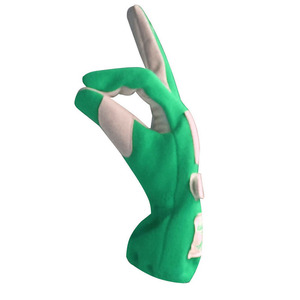 Red Full Finger Racing Gloves White Panels Hook Loop Closure Non Slip Breathable Outdoor Activities Car Driving Sports Gloves - Product Image 6