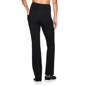 Pantalones Deportivos de Mujer con Estampado de Leopardo, Corte Bootcut, Cintura Alta Elástica, Suaves, Transpirables, Antibacterianos y Ecológicos para Gimnasio - Product Image 1