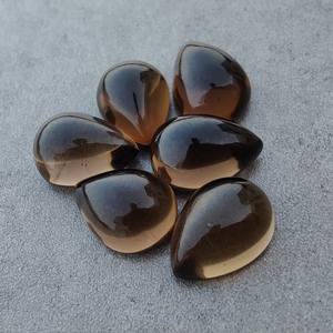 Venta caliente cuarzo ahumado azul calibrado tamaño 4x6mm a 20x30mm parte posterior plana piedra preciosa suelta para hacer pendientes colgantes de oro joyería - Product Image 1