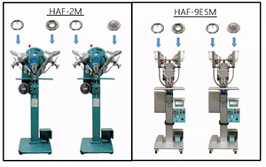 Máquina automática de fabricación de botones a presión de aluminio y plástico, nuevo motor <span class=keywords><strong>PLC</strong></span> para sujeción eficiente, totalmente automática, para prendas de vestir - Product Image 4