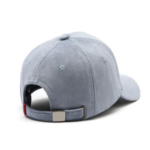 classic design suede leather adjustable <b>baseball</b> <b>cap</b> custom unisex structured <b>plain</b> hat stylish premium quality headwear - Product Image 6