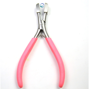 Pinzas Profesionales para Extensiones de Cabello con Empuñadura Ergonómica Roja para Mayor Comodidad, con Estuche - Product Image 3