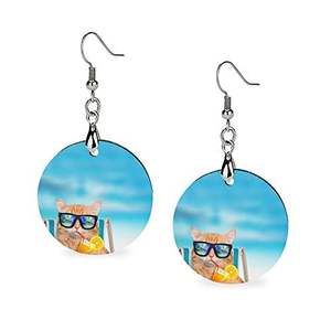 Le plus récent imprimé à la main boucles d'oreilles africaines collier en bois bijoux de mode accessoires femmes - Product Image 6