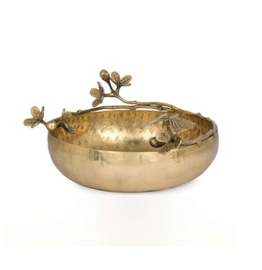 Decoración DE MESA DE BODA hecha a mano, cuenco Urli de latón pulido dorado, nuevo estilo único, nuevo diseño para decoración de boda única - Product Image 2