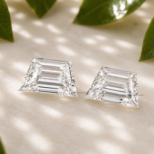 Diamantes Cultivados en Laboratorio con Corte Trapezoidal, Color EF, Claridad VS1, 0.60CT/0.80CT/0.50CT, Par de Piedras Sueltas, Corte Excelente, CVD, Venta al Por Mayor - Product Image 2