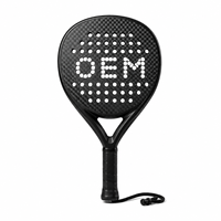 Raqueta de Pádel de Fibra de Carbono Personalizada en Oferta, Fabricación OEM, Múltiples Opciones de Material, Núcleo de EVA de 360g, Tu Logotipo, 3K 12K 18K