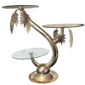 Soporte de pastel de Metal de aluminio chapado en oro Ceremonia de boda y celebración de fiesta Herramienta decorativa - Product Image 1