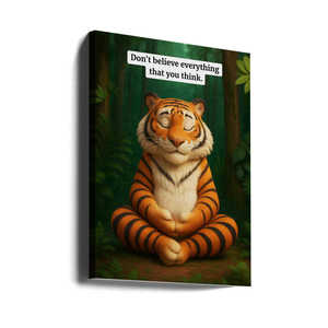 Medi-Tiger Modern <b>Canvas</b> Wall Art Black <b>Frame</b> - Product Image 1