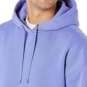 Sweat à capuche en coton mélangé pour homme, taille plus, molleton lourd, hiver, écologique, vente en gros, streetwear surdimensionné - Product Image 3