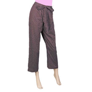 Women's Printed <b>Trouser</b> - Coffee - Product Image 3