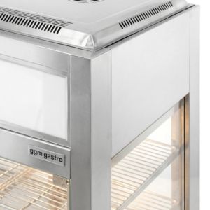 Vitrine réfrigérée de comptoir en libre-service - 350L - 1400mm - Double vitrage - carrée - avec 2 étagères - coulissante à l'arrière - Product Image 4