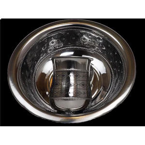 Bol de lavage en acier inoxydable avec poignée double face en laiton pour l'artisanat de prix bon marché Bol de lavage de qualité supérieure - Product Image 3