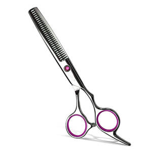 Ciseaux à effiler les cheveux professionnels en acier inoxydable à pointe affûtée, qualité salon - Product Image 1