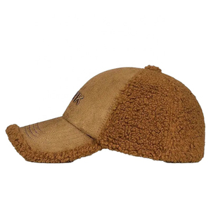 Plush Teddy Bear <b>Baseball</b> <b>Cap</b> Warm Duckbill Hat Embroidered Letter Unisex Casual Outdoor Headwear - Product Image 1