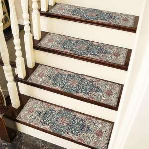 Tapis d'escalier vintage, tapis d'escalier rustique, tapis d'escalier artistique, tapis d'escalier turc, tapis personnalisé - Product Image 4