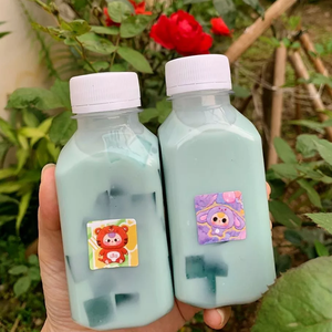 ขวดพลาสติกใสทรงสี่เหลี่ยมขนาด150มล. สำหรับดื่มชานมและโยเกิร์ตพร้อมฝาขวดบรรจุน้ำผลไม้ - Product Image 6