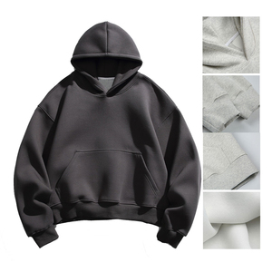 เสื้อฮู้ดดี้ผ้าฟลีซหรูหราสั่งทำพิเศษ 100% ผ้าฝ้าย ทรงปกติ ใส่ได้ในฤดูหนาว มีกระเป๋า ทรงโอเวอร์ไซส์ หนานุ่ม สตรีทแวร์ ยูนิเซ็กส์ - Product Image 2