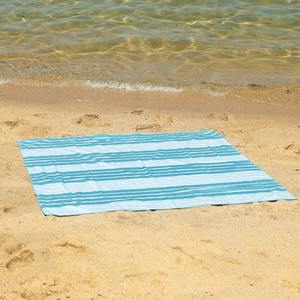 Serviette de plage en coton de luxe légère, style floral tissé menthe, sans sable, serviette de voyage, serviette de piscine avec fonction rafraîchissante, été - Product Image 4