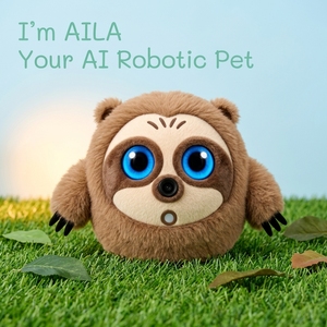 CADOTHY AILA Jouet en peluche interactif parlant AI 4 étapes d'évolution, compagnon d'étude, contrôle via application Wi-Fi - Product Image 3