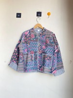 Chaqueta de Algodón Hecha a Mano en India, Chaqueta Acolchada, Nuevo Estilo, Chaqueta de Algodón Reversible, Abrigo Bohemio para Mujer, Regalo para Ella