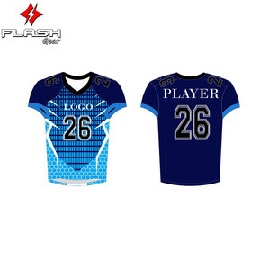 Uniformes de football américain à manches courtes respirants imprimés personnalisables pour adultes Unisexe Vente en gros Vêtements d'entraînement - Product Image 4