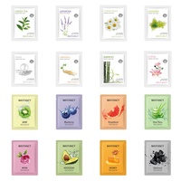 Feuille de masque facial essentiel aux fruits masque de feuille unisexe peau du visage basse quantité minimale de commande 25ml 3 ans 5 pièces