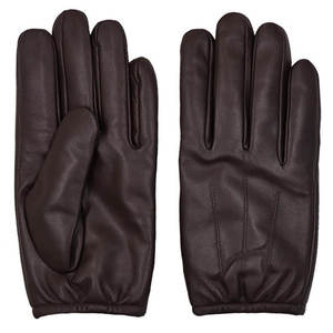 Guantes de Conducción de Cuero para Hombre, Estilo Clásico, Dedos Completos, Color Azul, Piel de Ciervo - Product Image 4
