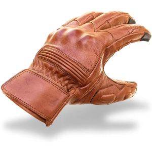 Gants de moto Alpha Racing en cuir imperméable, compatibles écran tactile, à doigts entiers, fermeture auto-agrippante, séchage rapide, évacuation de l'humidité - Product Image 2